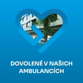 PLÁNOVANÉ DOVOLENÉ V NAŠICH AMBULANCÍCH